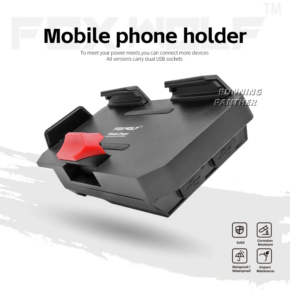 For BMW R1300GS R1300 GS R 1300 GS r1300gs New Motorcycle Accessories Phone Holder Wireless Charger USB Fast Charging