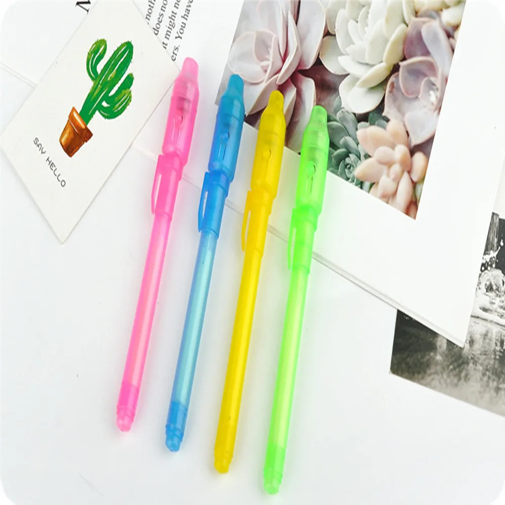 Light Invisible Ink Pen  Colorless  Money Detection Pens Learning Education Toys For Child Drawing Accessories