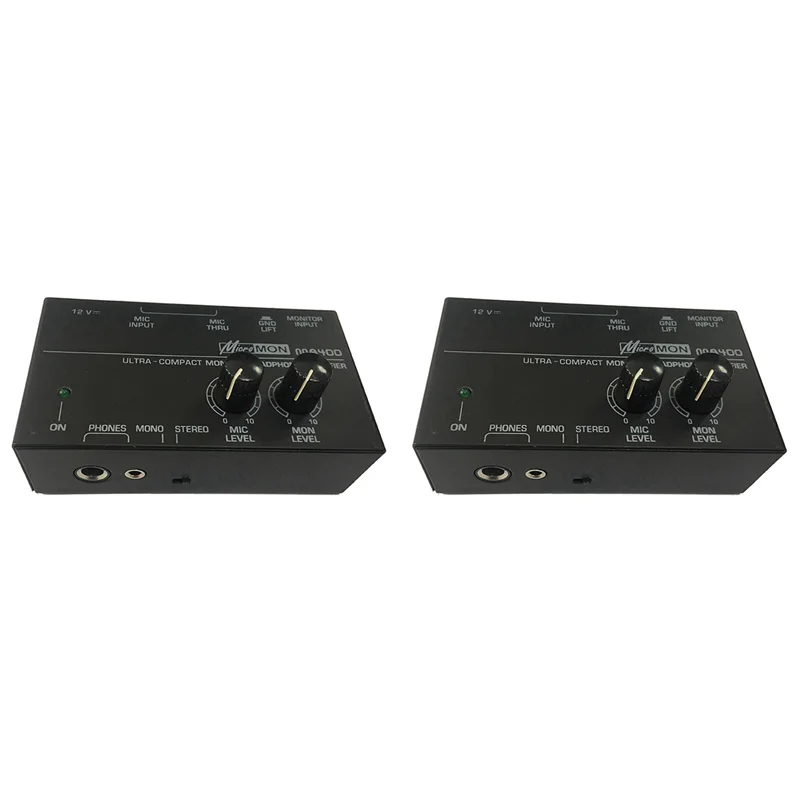 

ABKQ-2X Новый MA400 предусилитель для наушников, микрофонный предусилитель, аудио 6,35 мм и 3,5 мм, выходы для наушников, микшер, вилка европейского стандарта