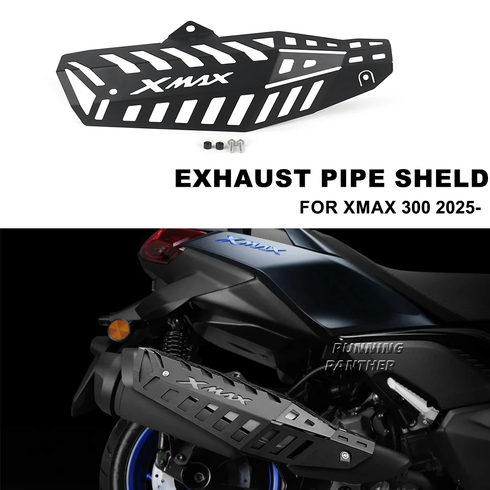 

2025 For Yamaha XMAX 300 X MAX 300 XMAX300 New Motorcycle Exhaust Hood Anti Scald Exhaust Pipe Cover