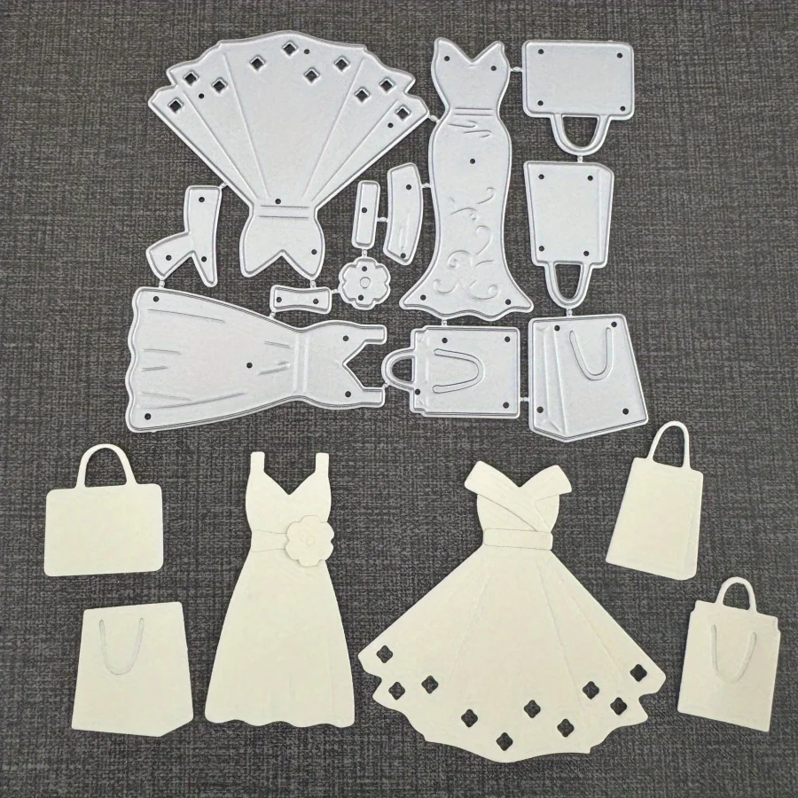 Neue Ankunft frauen Kleid Metall Schneiden Stirbt Form Stempel Serie Sammelalbum Papier Handwerk Messer Form Schablonen Fotoalben