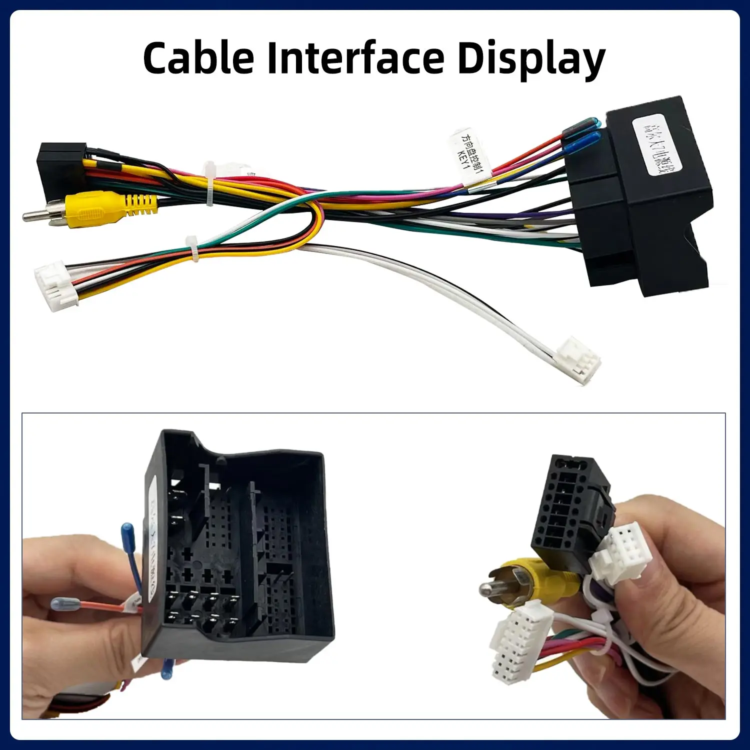 كابل توصيل الطاقة لواجهة راديو السيارة MQB العالمي لسيارة Volkswagen VW SEAT Skoda مشغل صوت الفيديو الوسائط المتعددة Autoradio