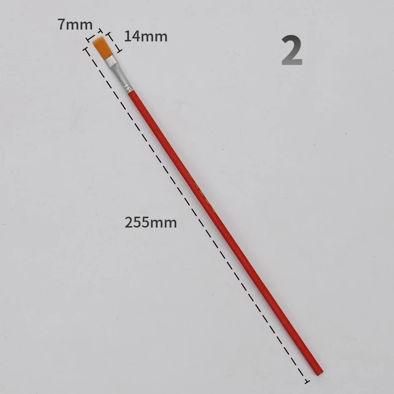 5 개/몫 막대 레드 오일 페인트 브러시 나일론 브러쉬 그림 수채화 브러쉬 아티스트 아트 용품