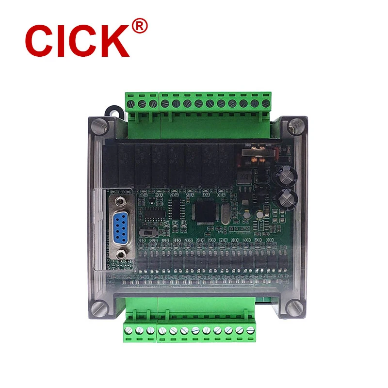 Controlador Lógico Programável PLC, Módulo De Relé DC Com Base, Placa De Controle Industrial, 1N-20MR