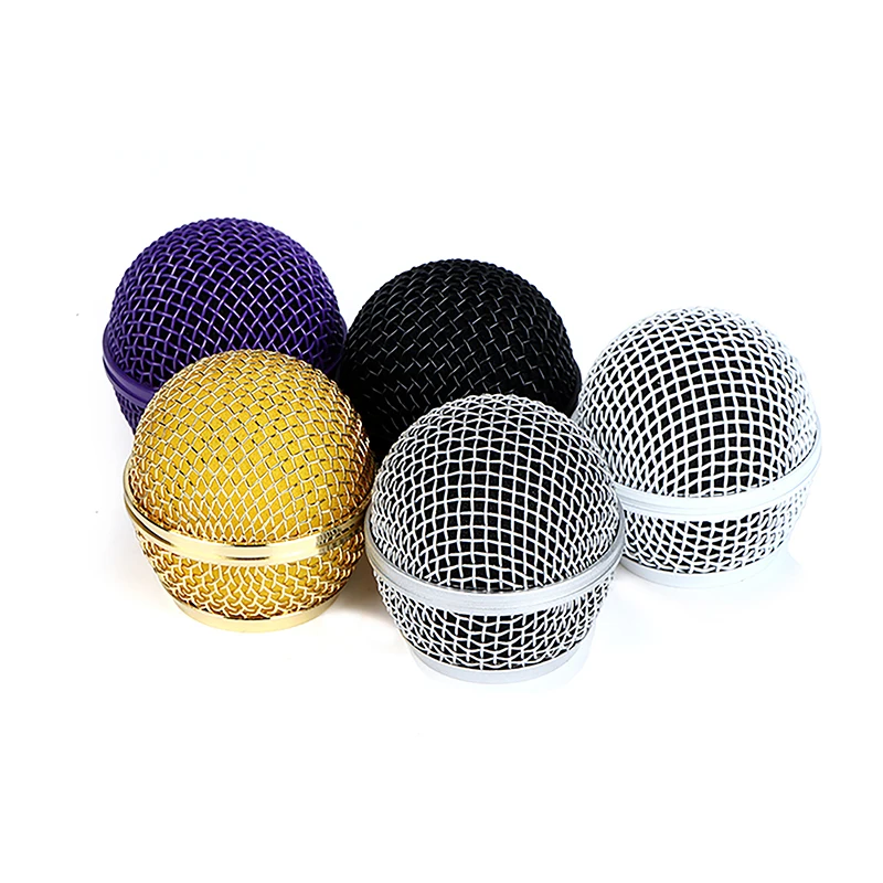 Microphone Grill Ball Mic Grille Cover Head Replacement For SM58 Beta58A 87A PG58 Microphone Replacement Accessories