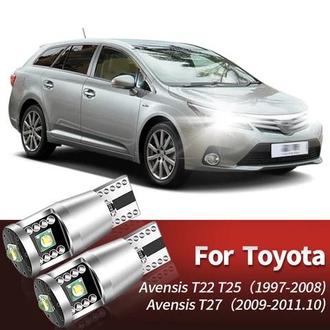 Светодиодная лампа-габарит W5W T10 для Toyota Auris, Avensis T22, T25, T27, Aygo, Camry, Corolla 86, Hiace, Prius, Rav4, Yaris