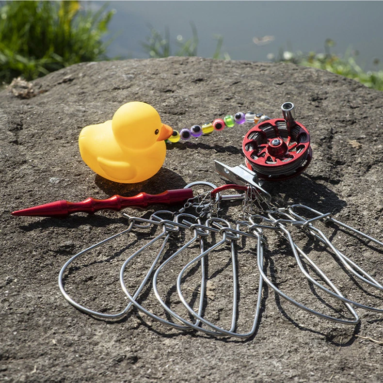 4,7 m langes Angel-Sicherungsgurt-Set mit Rolle, Edelstahl-Lanyard, Fischsicherungsgurt, Angelzubehör – Detail 6