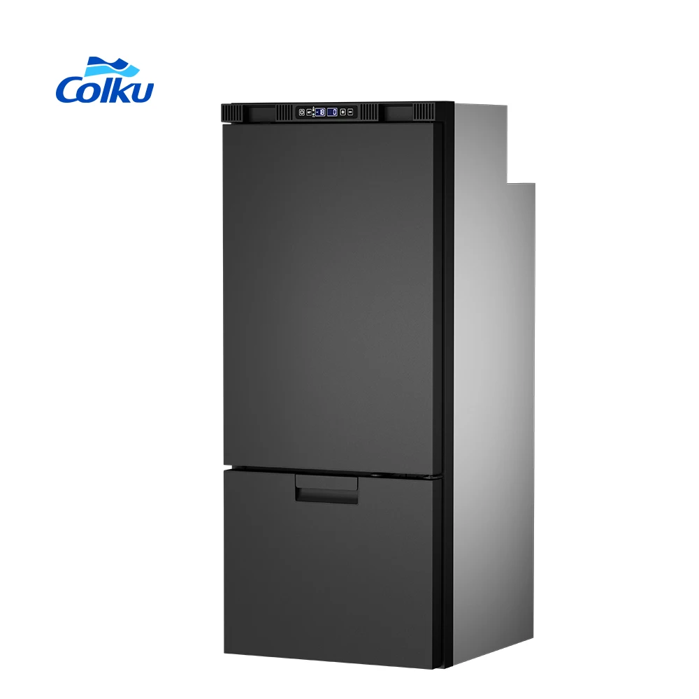 Ultra Quiet 12V Compressor RV Refrigerator 177L Campervan Motorhome Freezer 12V 24V Dc Built-In Auto-Defrost Fridge