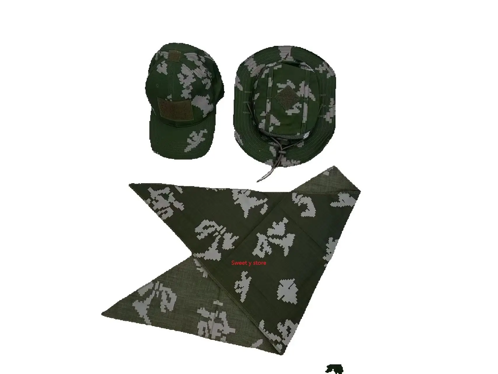 White flower camouflage baseball cap UF3 hat mask G3 pants outdoor sun protection training comprehensive set