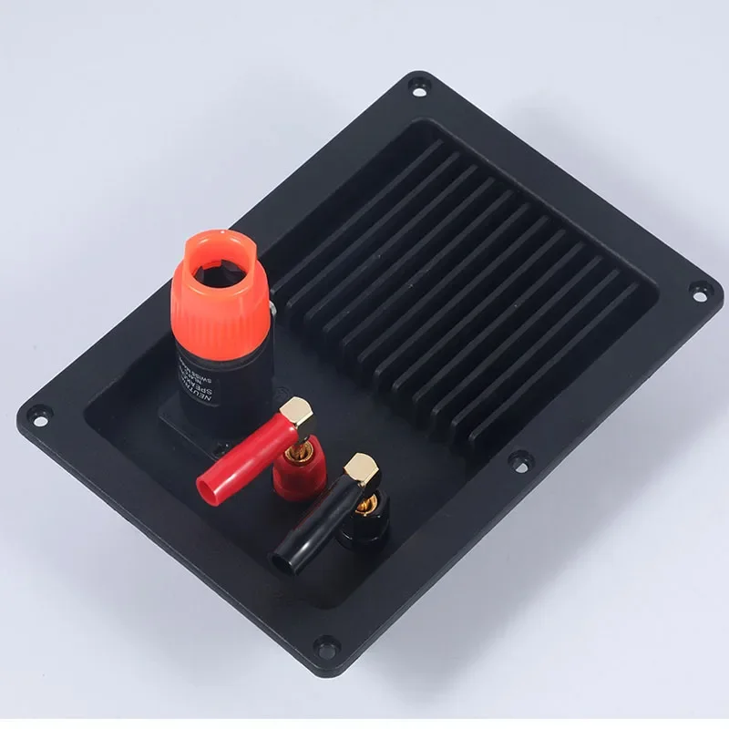 2pcs/lot  Professional stage speaker junction box Terminal board Connector with red and black binding posts Opening 144*95mm