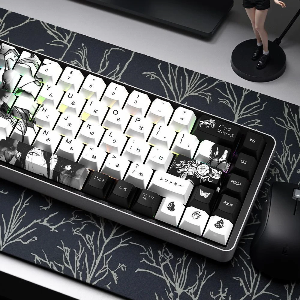 

Набор 135 клавиш Cherry Profile PBT колпачки для клавиш 5-сторонние колпачки для клавиш с сублимационной краской для переключателей Cherry MX Механическая клавиатура