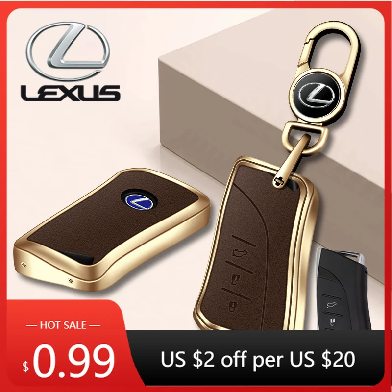 

Interior Stickers Leather Car Key Case Cover Shell Fob For Lexus NX ES UX US RC LX GX IS RX 200 250h 350h LS 450h 260h 300h UX20