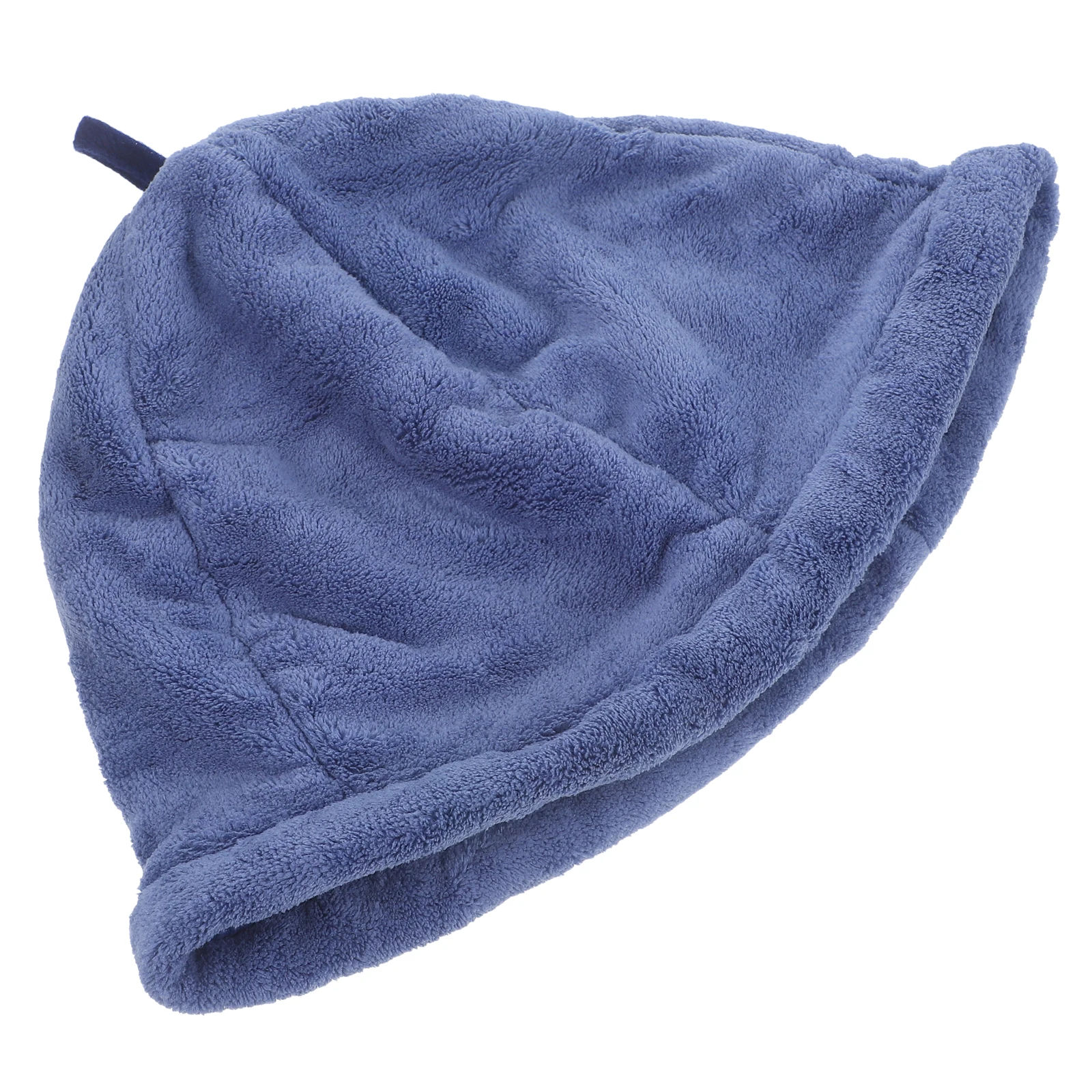 

Coral Fleece Fisherman Hat Bath Sauna Hat Shower Cap for Men Women Blue Adjustable Soft Comfort Wide Brim UV Protection Bathroom