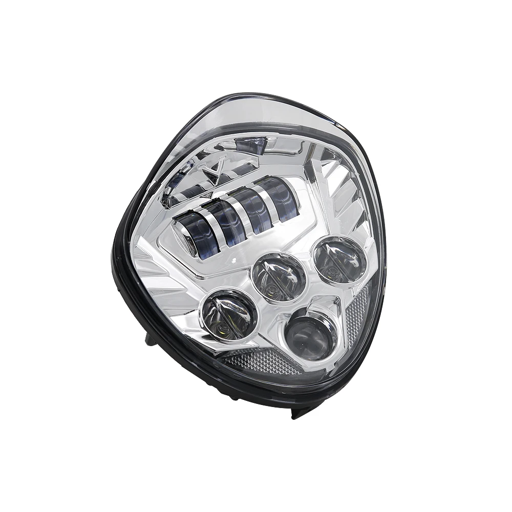 مصباح أمامي للدراجات النارية من الكروم للنصر ، عبر البلاد ، مطرقة Vegas Kingpin