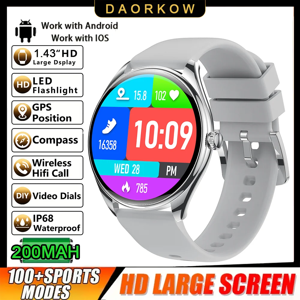 Classic Ultra-Thin Smartwatch with AMOLED Display
