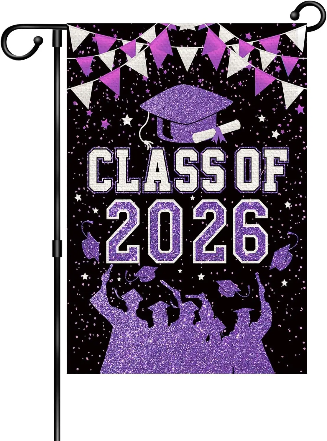 Class 2026 Graduation Garden Flag, Congrats Graduation Lawn Signs,Senior 2026 Graduates Lawn Outdoor Garden, 2026 Congratula zzo