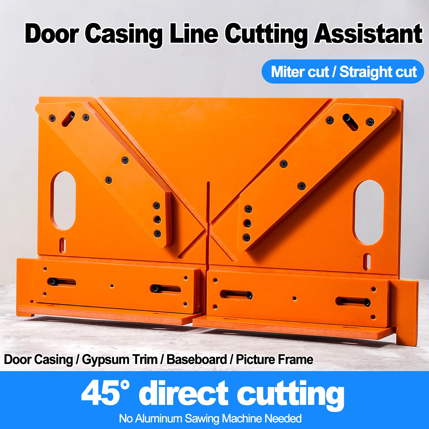 أداة قطع ميتري لإطار الباب الخشبي أداة 45/90 درجة، عالية الدقة، قالب قطع أسلاك إطار الباب الصلب والمتين #1