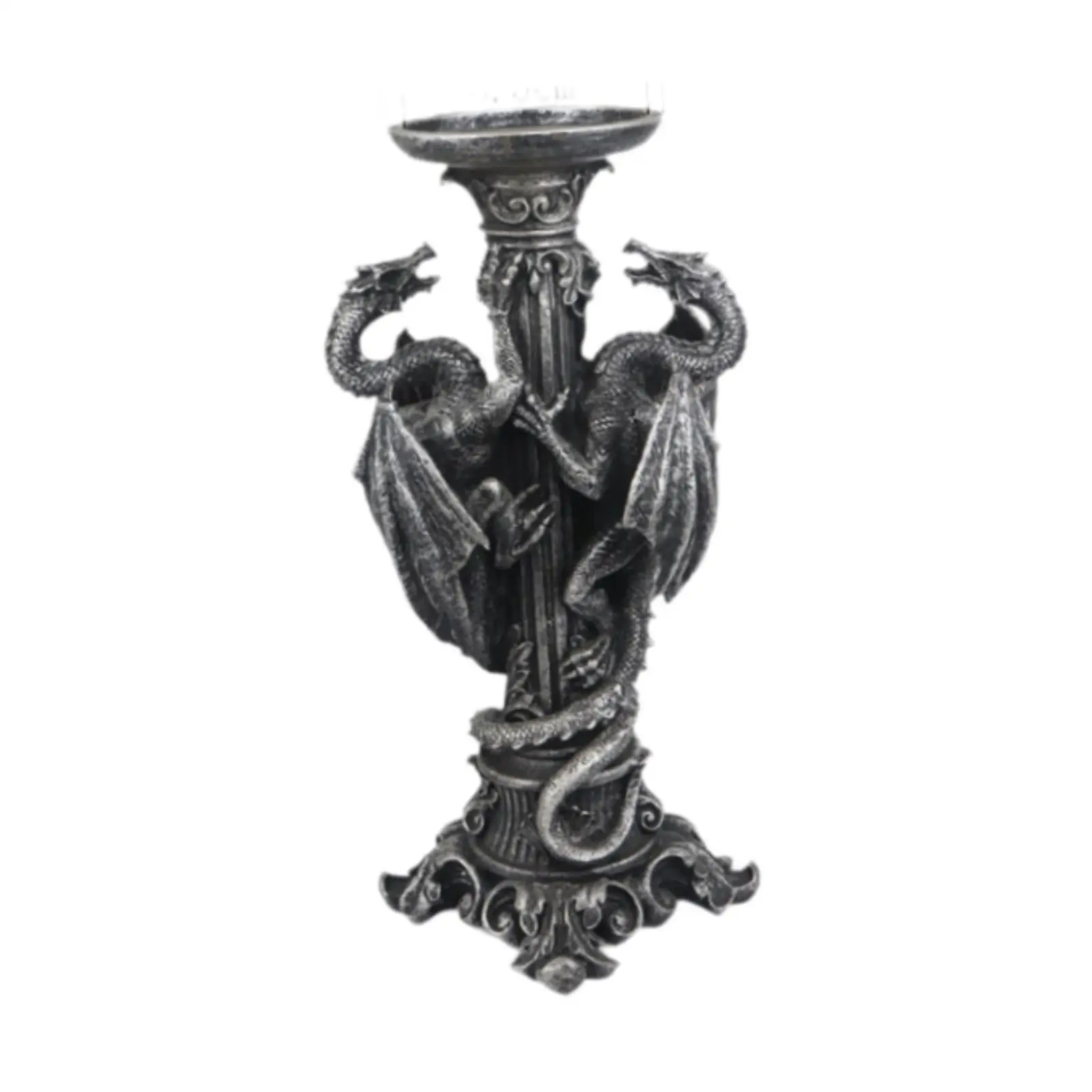 Dragon Candle Holder Statue Halloween Decoration for Living Room Deskt Party