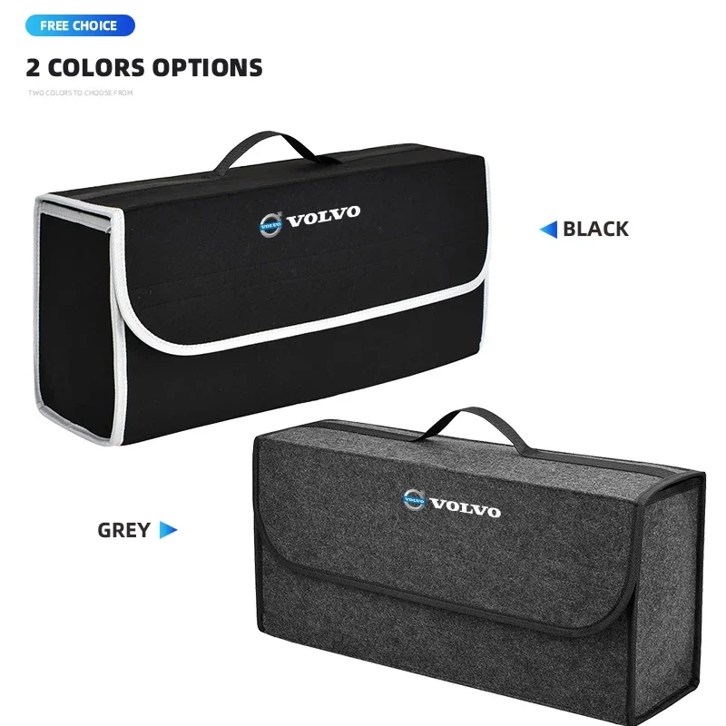 Organizador de maletero de coche, caja plegable de almacenamiento de gran capacidad, accesorios para automóviles para VOLVO RDESIGN T6 AWD S40 S60 S90 V40 V50 V60 V70 V90