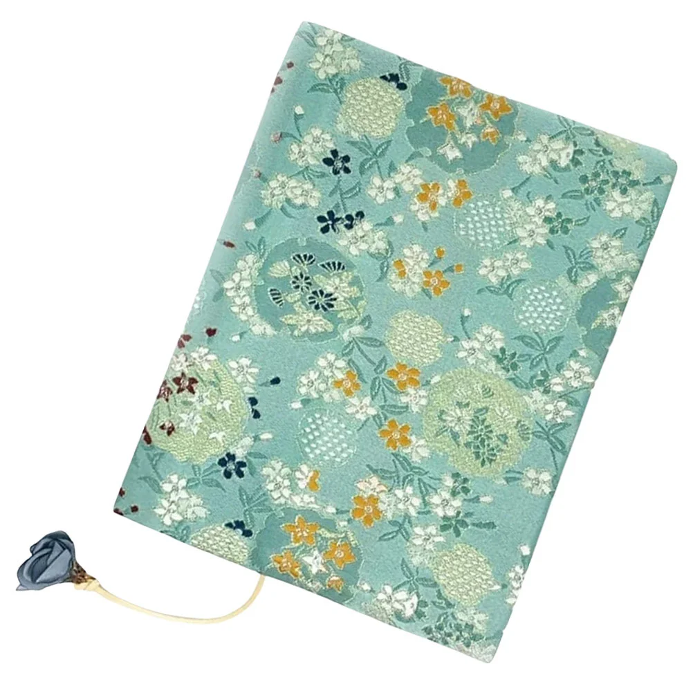 

The Notebook Handmade Cloth Cover Paperbacks Manual Pouches Green Exquisite Protector Sleeve Office