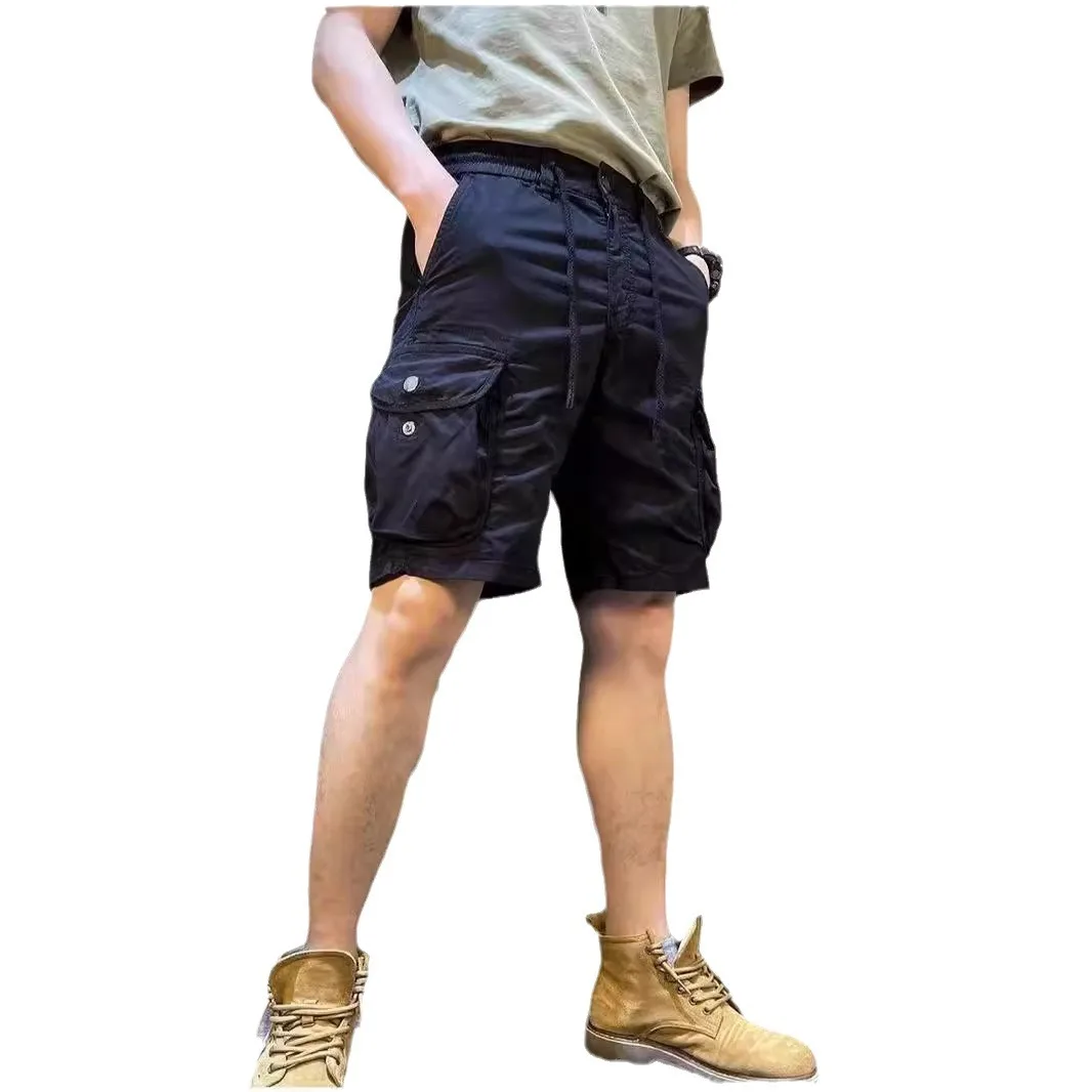 Summer New Men Cotton Cargo Shorts Men Clothing Casual Breeche Bermuda Beach Jogger Shorts Multiple pockets Popular Homme Y2k