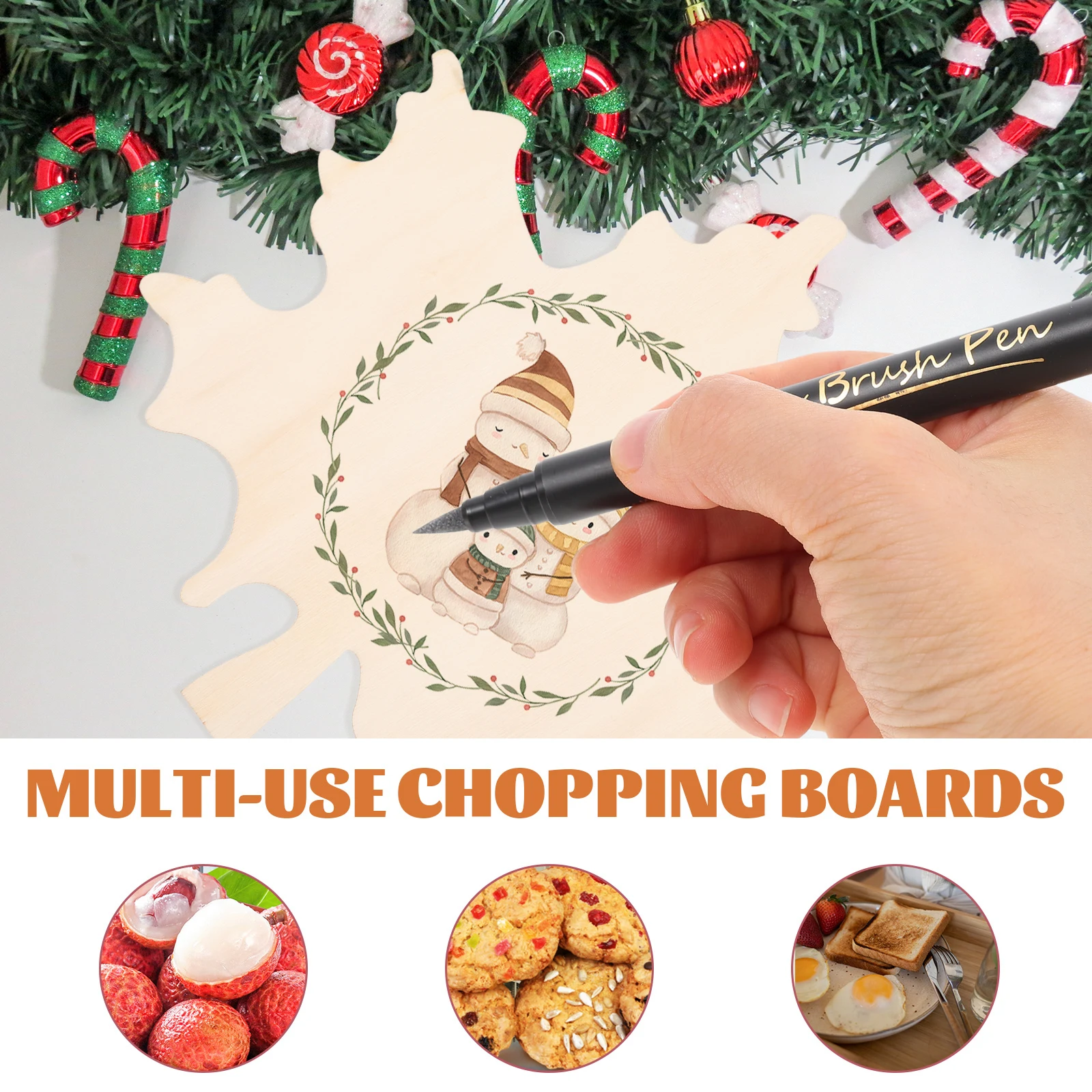 

6 Pcs Wooden Mini Chopping Board Charcuterie Boards Unfinished Tray Craft Serving Trays Artificial Child