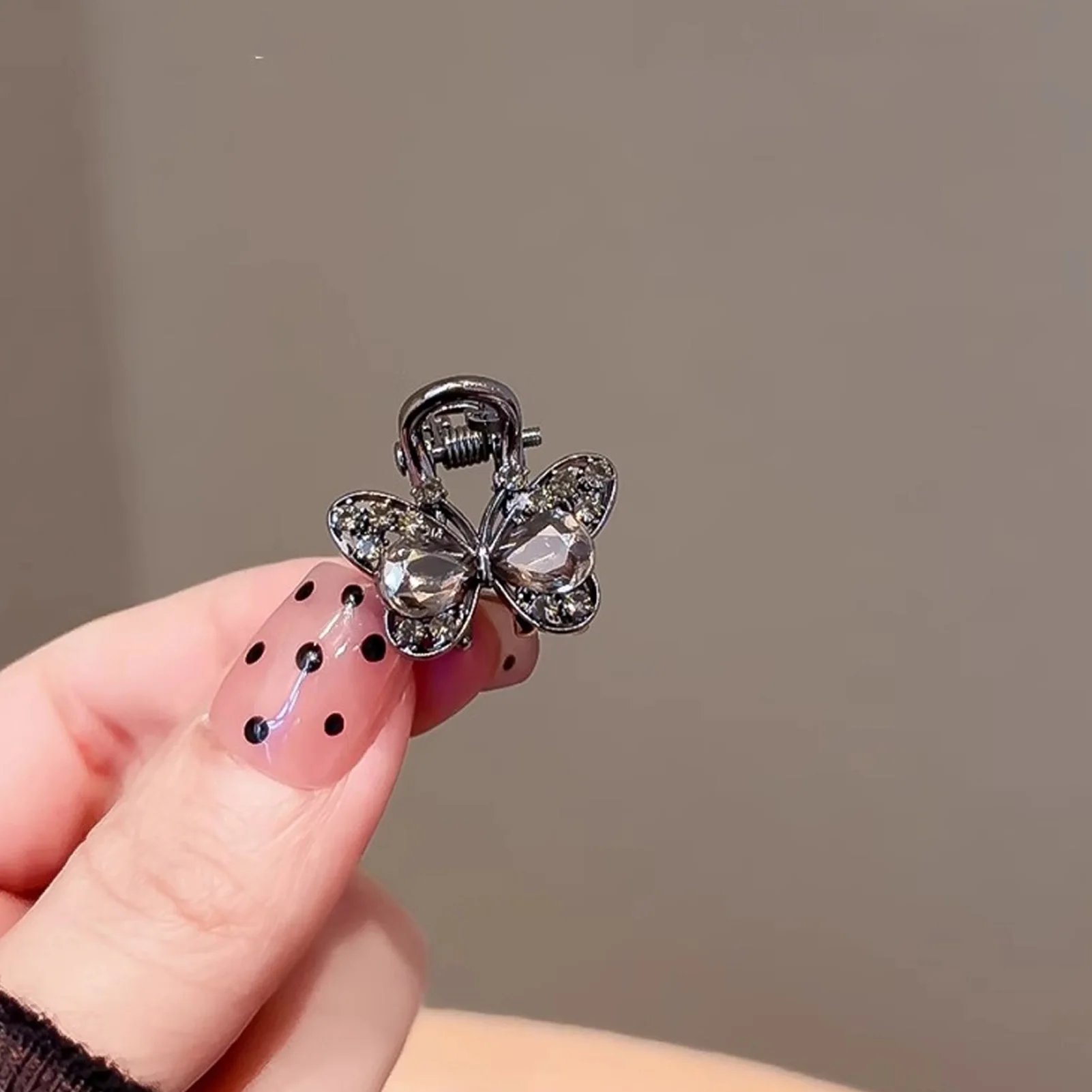 

Элегантная хрустальная заколка для волос для женщин, маленькая заколка-зажим из сплава, милая мини-заколка-крабик в корейском стиле, модное украшение для волос