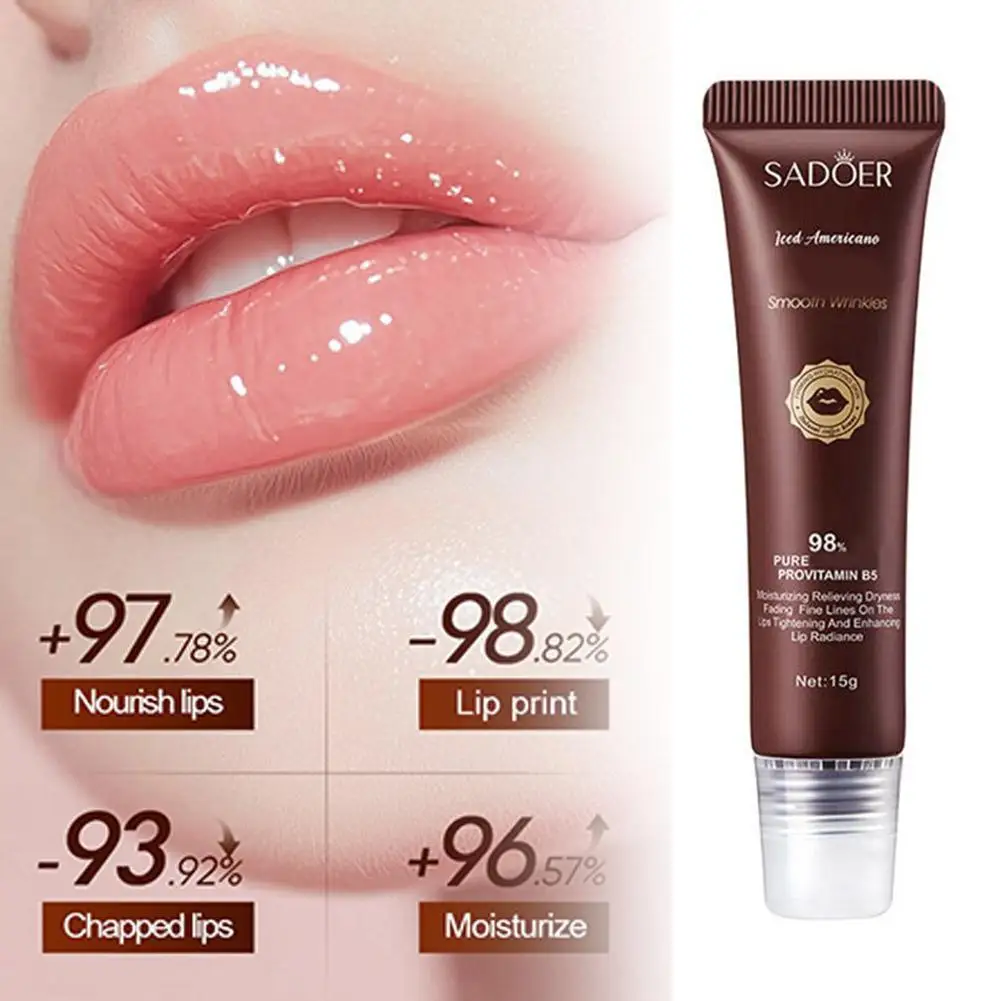 Novo bálsamo labial de café americano gelado - bálsamo labial hidratante com infusão, especialmente projetado para lábios secos P9S8