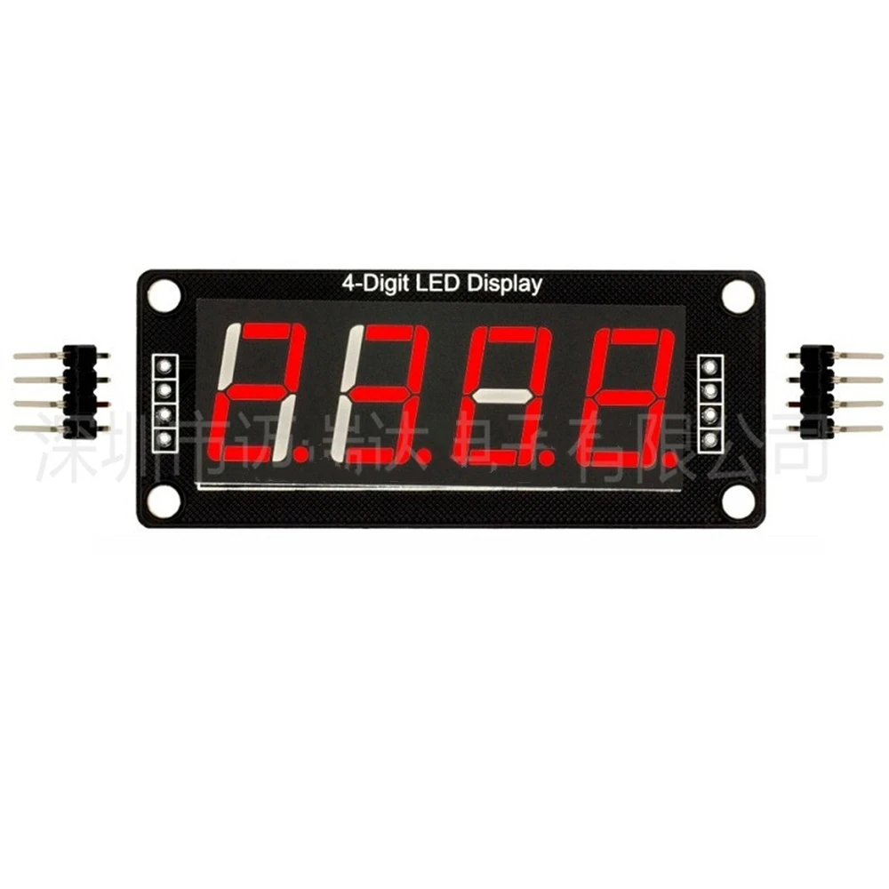 4-Digit LED 0.56 Display Tube (decimal) 7-Segments Blue TM1637 Clock Double Dots Module Size 0.56 Inch For Arduino