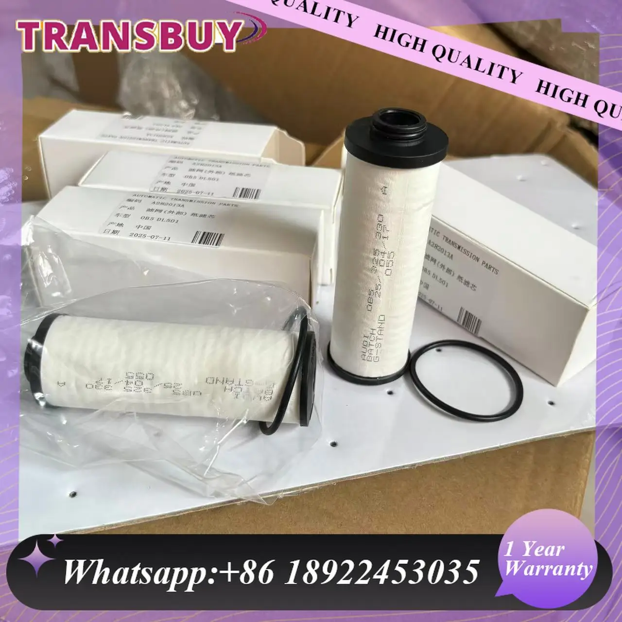 

0B5325330A 4PCS Brand new 0B5 DL501 Transmission Filter DSG Fits for 10-14 Audi RS5 S4 S5 S6