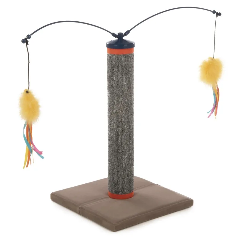 

Cat Scratching Post with Interactive Spinning Wand Cat Toys