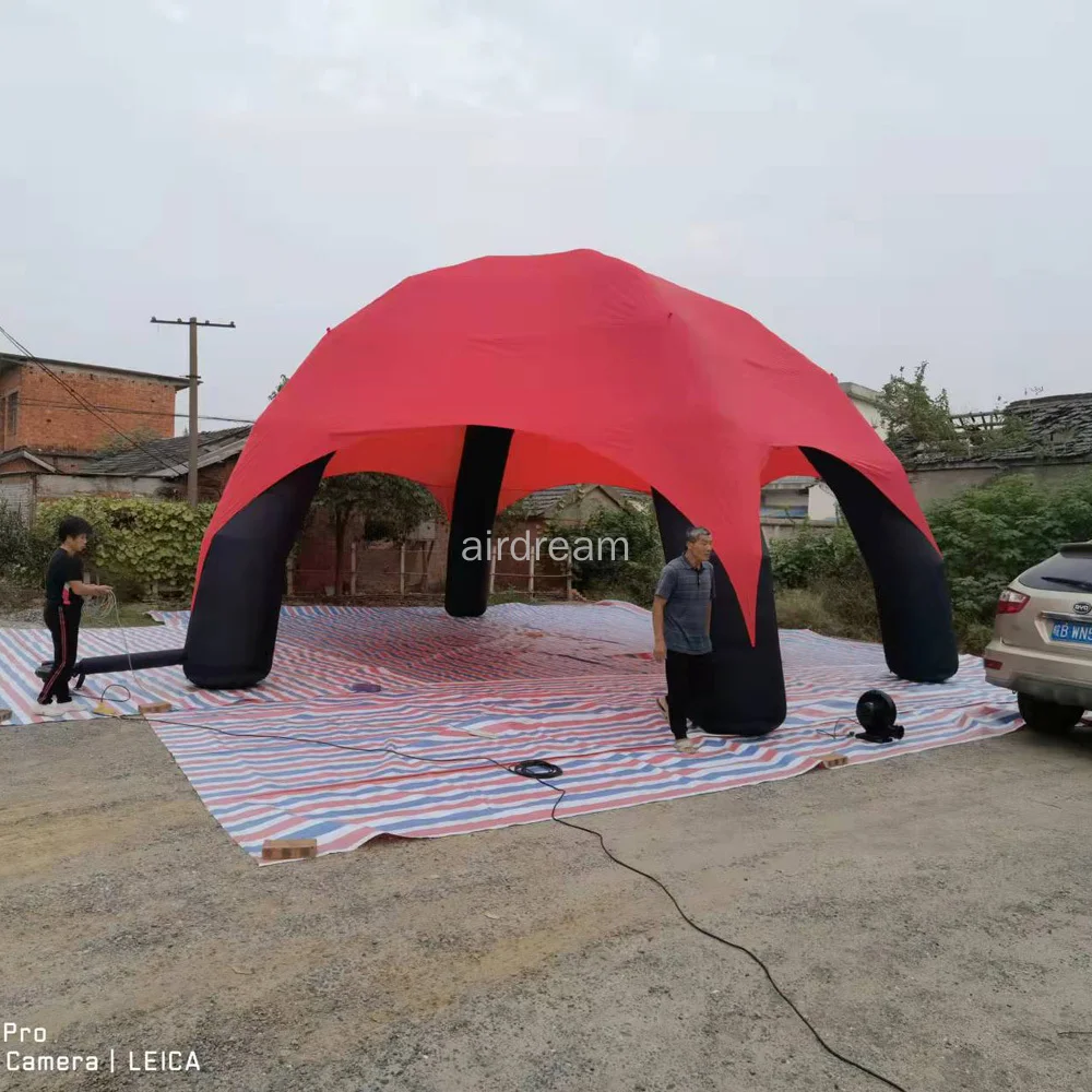 Tenda gonfiabile su misura della cupola della pubblicità esterna gonfiabile della grande tenda del ragno aggiunge il Logo per lo spettacolo automatico o la decorazione di evento