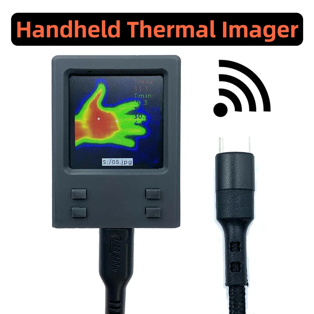 Handheld Infrared Sensor Thermal Imager WiFi Portable IR Thermal Imager 32x32 IR Resolution Thermal Imaging Camera -20℃-1000℃