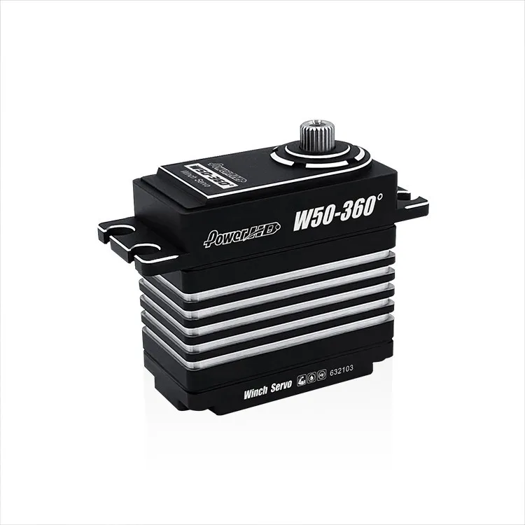 New Power HD W50-360-Degree Professional Winch Metal Gear Servo High-Torque Climbing Vehicle Model Aircraft