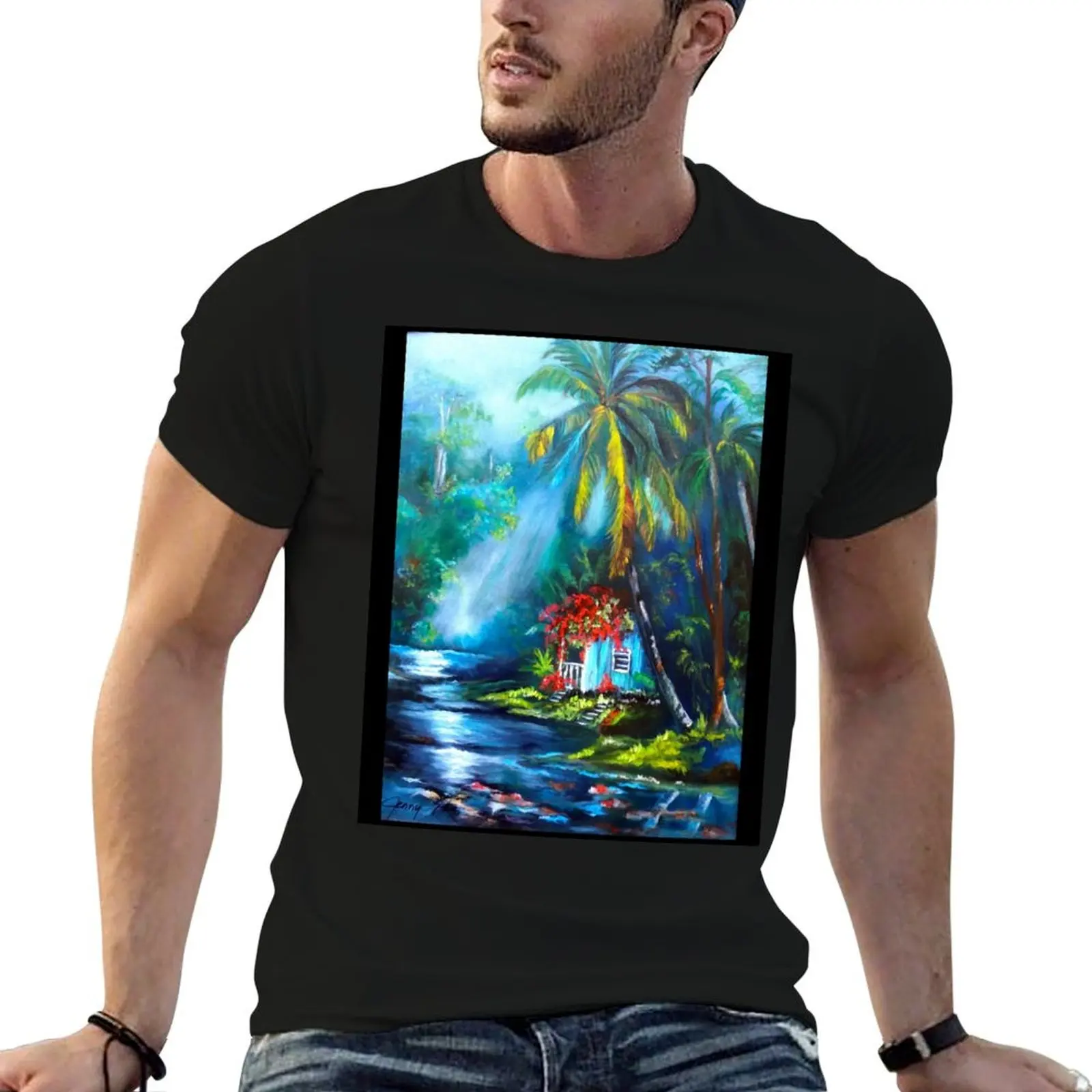 Old Hawaiian Homestead T-Shirt cute tops kawaii clothes men workout shirt