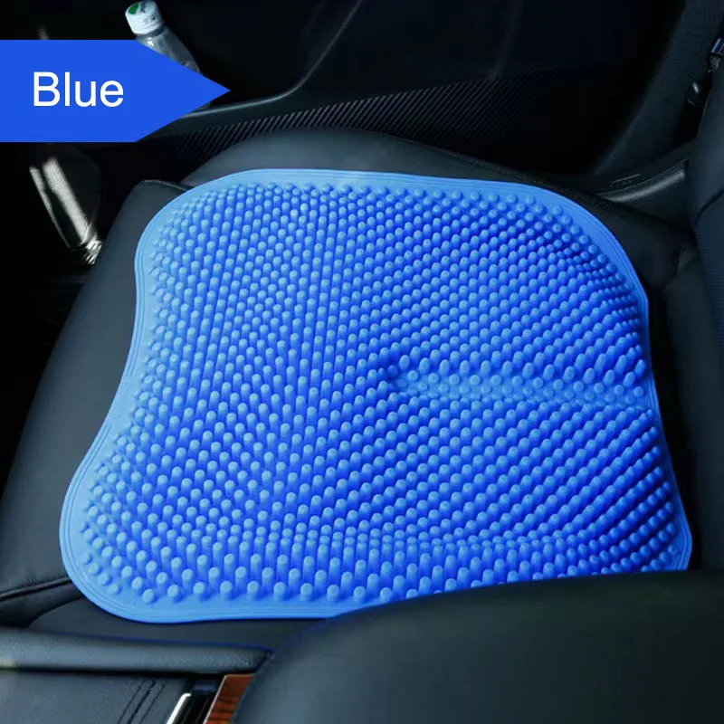 Housse de siège de voiture en Silicone respirante, coussin de soutien lombaire, Massage universel, Gel de silice d'été, pour Nissan BMW