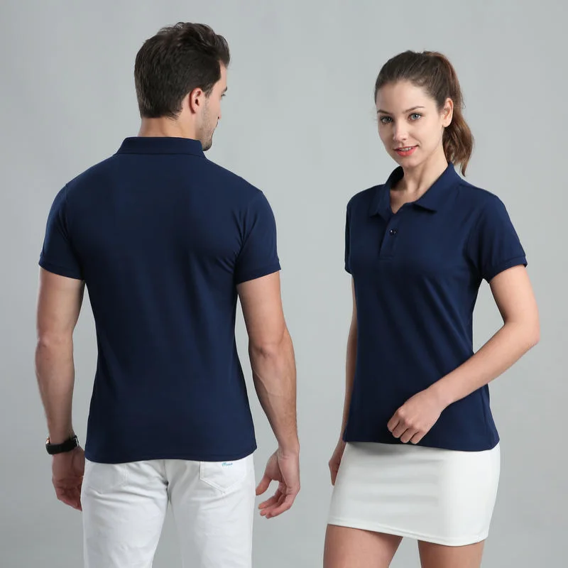 Leisure POLO shirt custom printed icon logo summer lapel short sleeve embroidery personalized breathable work clothes