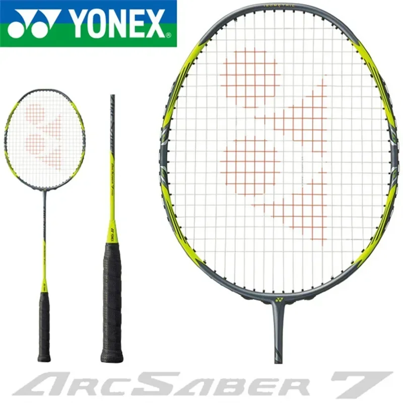 

Ракетка для бадминтона Yonex, лук и стрелы, серия ARC 7 PRO ARCSABER, набор ракеток для бадминтона, полностью карбоновый, настраиваемый фунт с линией