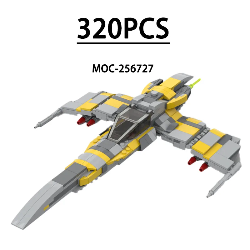 

Конструктор MOC-256727: Модель истребителя из 320 деталей, развивающая игрушка для детей, подарок на День рождения, Рождество, Новый год