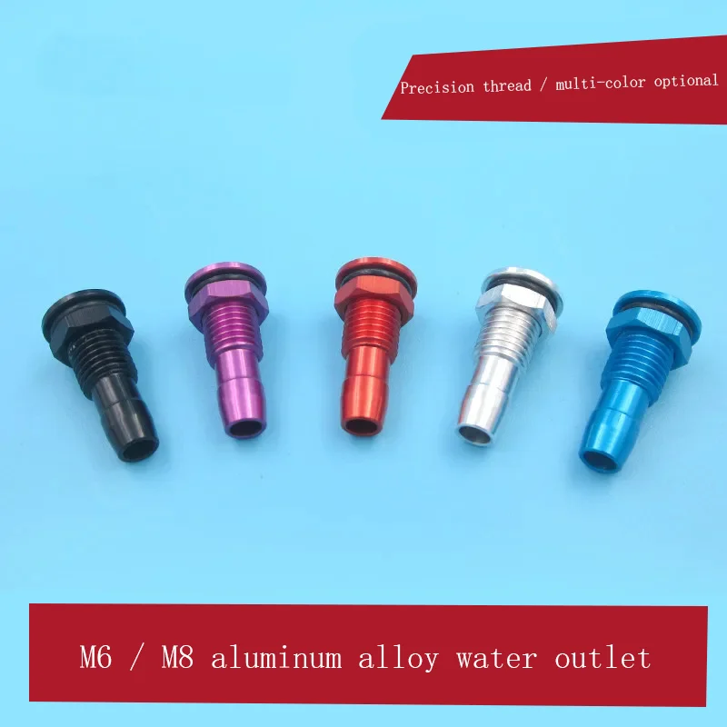 M6 M8 Aluminum Alloy Water Outlet Nozzle for Electric Ships, Methanol Ships, Gasoline Ships, Drainage Nozzle Model for Ship Wate