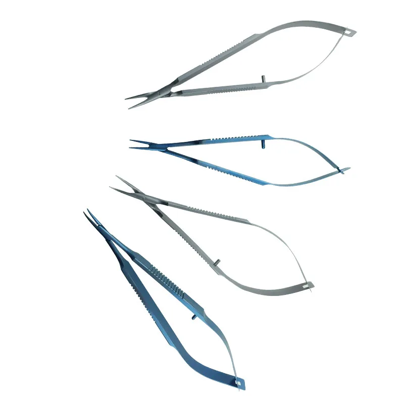 1pcs Ophthalmic Needle Holder Castroviejo Holding Pliers Straight/Curved Ophthalmic Surgical Instrument
