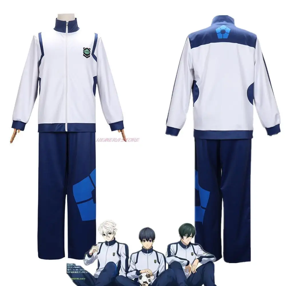 

Blue Lock Reo Nagi Bachira Isagi Chigiri Cosplay Costume Zip Sportswear Tracksuit Sweatshirt Hoodie Halloween Carnival Clothes