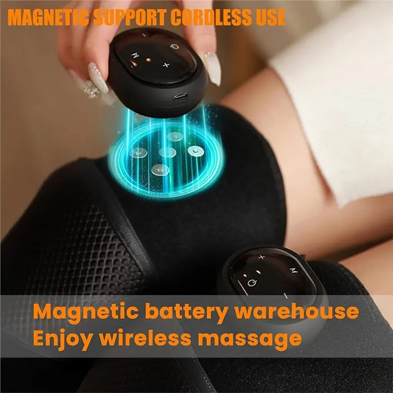 TAIGH-masseur chauffant multifonctionnel pour soulager les genoux avec cinq Modes de chauffage, trois Modes de Massage pour soulager les douleurs articulaires