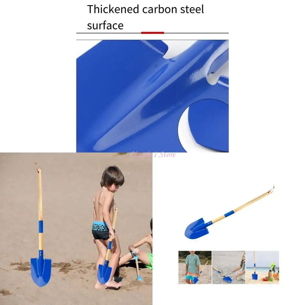 

Y1UB Childrens Garden Shovel Digging 27 Inch Long Metal Spade for Beach Play and Digging