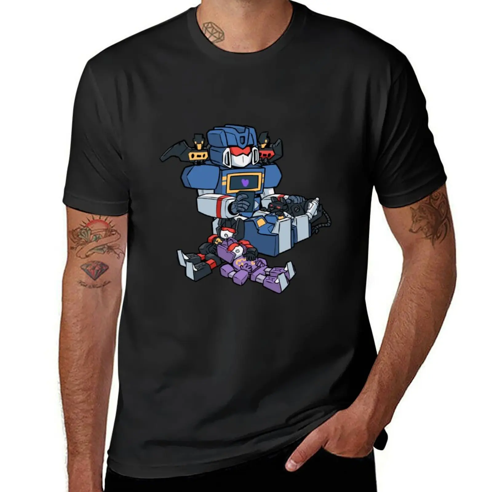 Soundwave T-Shirt Shirts Grafik T-Shirts Sommerkleid ung schnell trocknende Herren T-Shirts