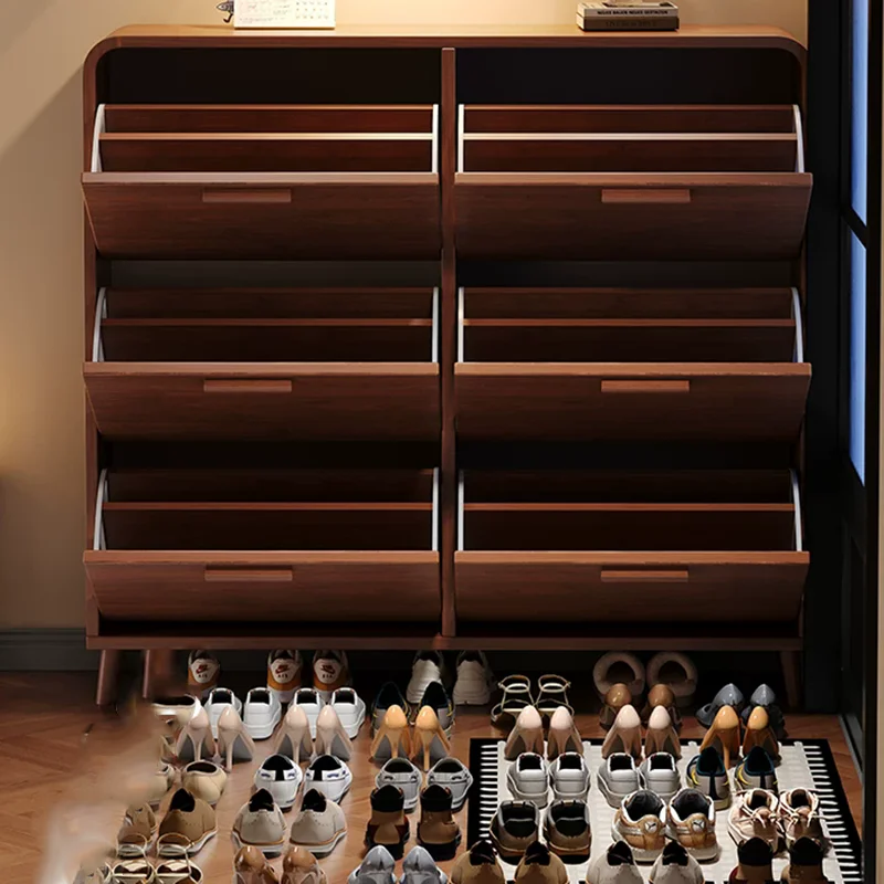 Modern Vertical Shoe Cabinet Slippers Luxury Designer Organizer Storage Mobile Shoe Shelf Living Room Zapatero Home Furniture