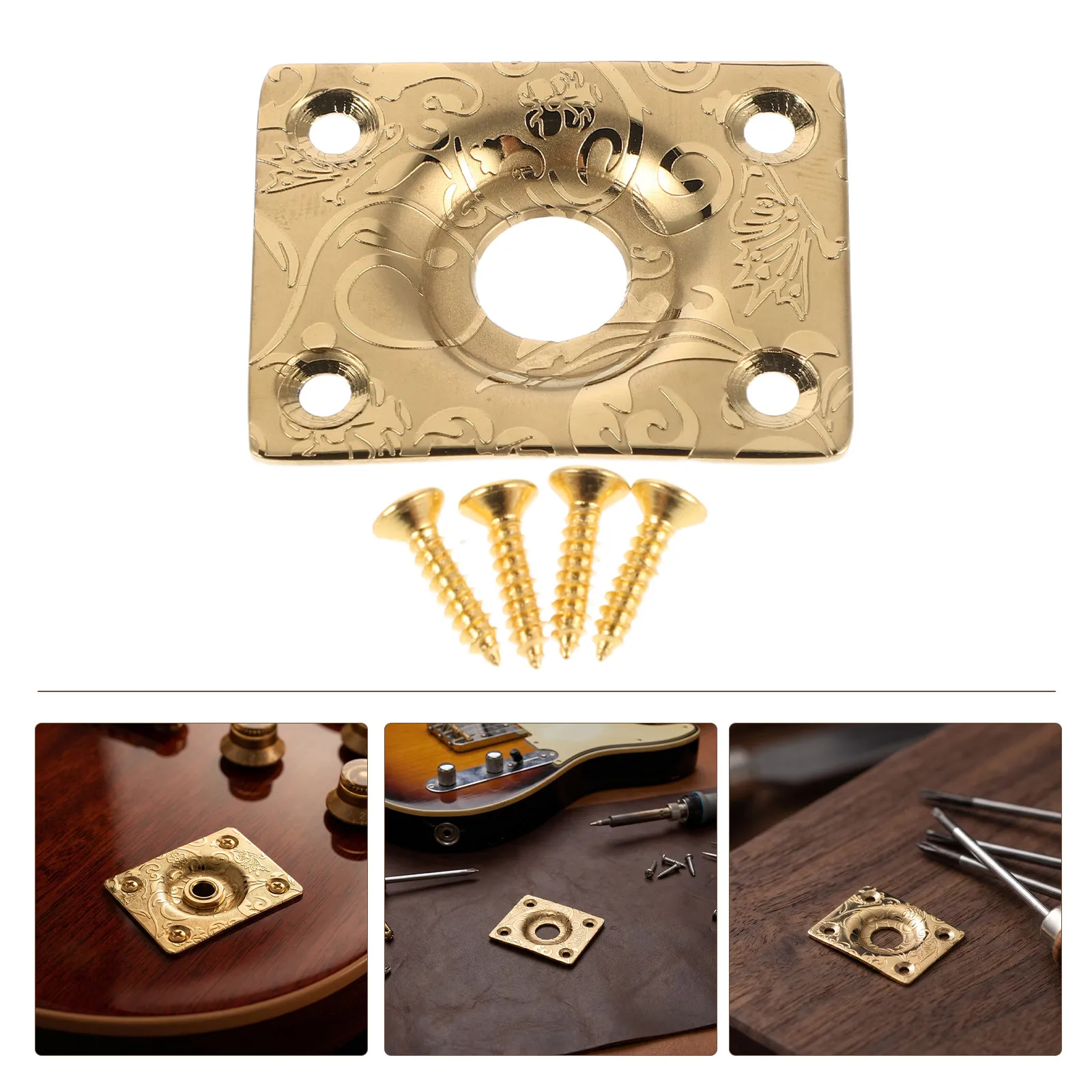 Sturdy Guitar Output Jack Panel Socket Board for Musical Instruments Amplifier Cabinets Pedalboards Signal Routing High