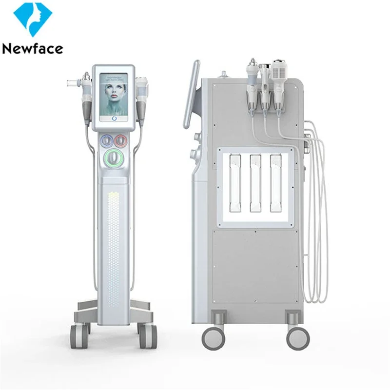 Skin Care NV-WX600 Standing Type Small Size Jet Peel Machine H2O2 Aqua Peeling Facial Cleansing Beauty Device 6 In 1 A