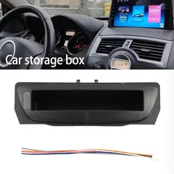 For Renault Megane 3 Fluence Car Frame Fascia Storage Box Lower Screen Frame Panel Car Radio Panel Player Audio Frame Dashboard