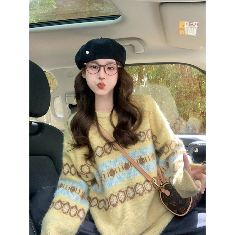 

Pullovers Womens Knitwear Y2K Autumn Loafers Slip On 2026 Casual Office Shoes Leather Black Brown Penny Chic Fashion Trends Look